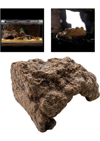 2 Simülasyon Sürüngen Gizleme Mağara Deliği Süslemesi Kaplumbağa Için Yapay (Yurt Dışından) indirimleri