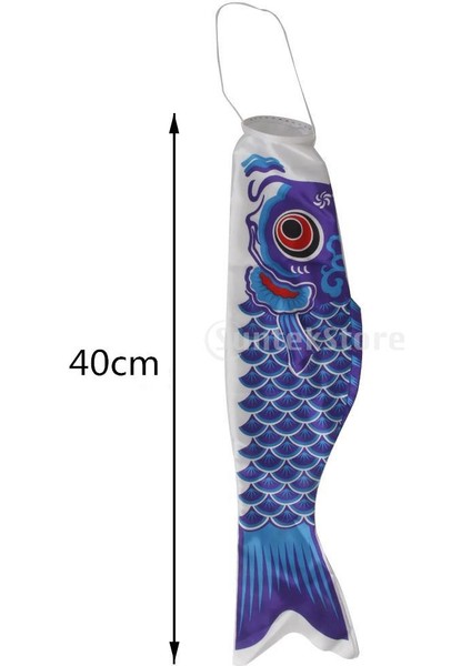 2 Adet 40CM Japon Flama Bayrağı Uçurtma Nobori Koinobori Bahçe Avlusu (Yurt Dışından)