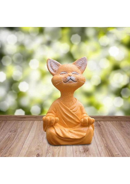 Meditasyon Kedi Heykeli - Veranda Bahçe Veya Çim Için Kapalıdış Mekan Heykeli (Yurt Dışından) modelleri