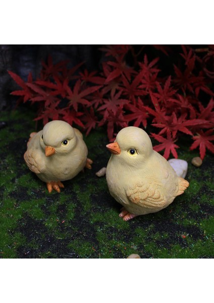 2 Bahçe Heykelleri Civciv Heykel Açık Kapalı Masaüstü Dekor Için Güzel (Yurt Dışından) indirimleri