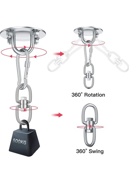 Royal Love Tavan Kancası Asılı Braket Tavan 500KG Çanta (Yurt Dışından)