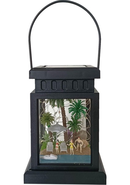 Açık Hava Asma Fenerler Mikro Peyzaj Güneş Feneri Bahçe Yürüyüş Yolu Plajı (Yurt Dışından)