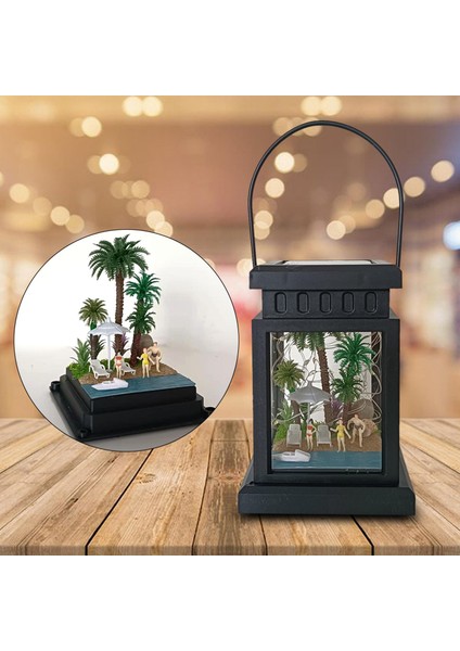 Açık Hava Asma Fenerler Mikro Peyzaj Güneş Feneri Bahçe Yürüyüş Yolu Plajı (Yurt Dışından) modelleri