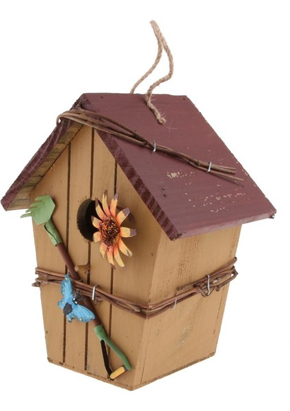 5 Adet Ülke Kır Evleri Ahşap Kuş Ev Asılı Kuş Evi Kınamak Bahçe Dekoru Tarif Edildiği Gibi (Yurt Dışından) fiyatları