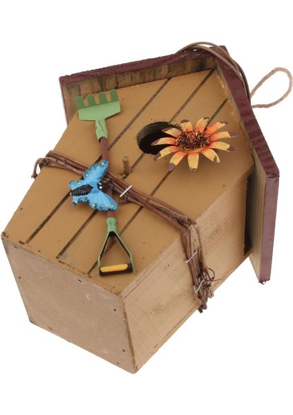 5 Adet Ülke Kır Evleri Ahşap Kuş Ev Asılı Kuş Evi Kınamak Bahçe Dekoru Tarif Edildiği Gibi (Yurt Dışından) fırsatları