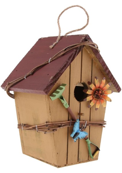 5 Adet Ülke Kır Evleri Ahşap Kuş Ev Asılı Kuş Evi Kınamak Bahçe Dekoru Tarif Edildiği Gibi (Yurt Dışından) indirimleri