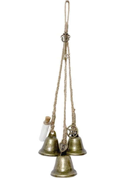 Retro Tarzı Cadı Windchime Rüzgar Çanları Duvar Asılı Sicim Kapı Topuzu Için Üç Çan (Yurt Dışından) fiyatları