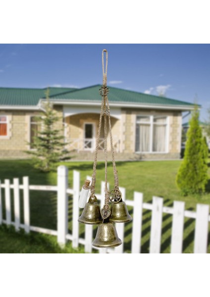 Retro Tarzı Cadı Windchime Rüzgar Çanları Duvar Asılı Sicim Kapı Topuzu Için Üç Çan (Yurt Dışından) fırsatları