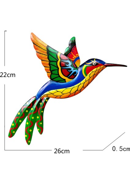 Kapalı Açık Bahçe Için 2x Sinek Kuşu Renkli Heykel Duvar Dekoru (Yurt Dışından) indirimleri