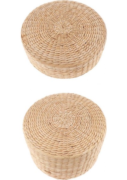 2 Adet Saman Yastık Karabuğday Zemin Koltuk Yastık Yastıkları Çocuklar Için Rahatlama (Yurt Dışından)