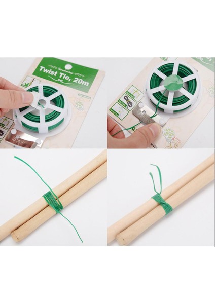 Yeniden Kullanılabilir 50M Bahçe Asma Ağacı Bitki Bükülme Bağları Makara Wcutter Çok Kullanım (Yurt Dışından) fiyatları