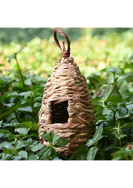 2 Çim Asılı Kuş Evi Evcil Hayvan Saman Kuş Yuvası Bahçe Dekorasyonu (Yurt Dışından) fiyatları