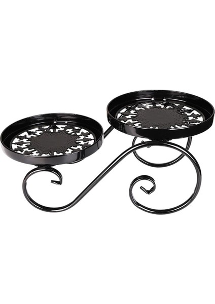 2 Katmanlı Bitki Standı Organizatör Metal Saksı Rafı Çiçek Dükkanı Için Ev (Yurt Dışından)