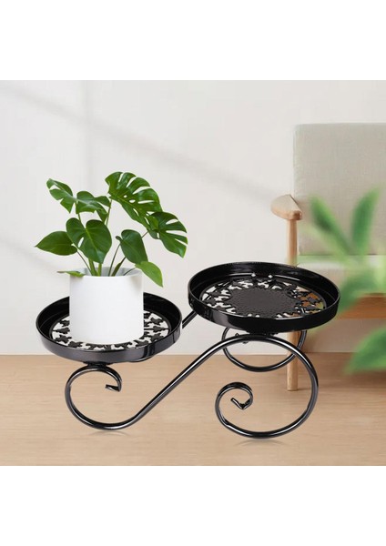 2 Katmanlı Bitki Standı Organizatör Metal Saksı Rafı Çiçek Dükkanı Için Ev (Yurt Dışından) fırsatları