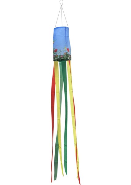 150CM Gökkuşağı Rüzgarlı Dekorasyon Renkli Rüzgar Çorap Bayrağı Afiş Çizgileri (Yurt Dışından)