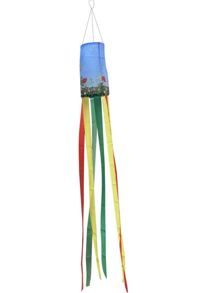 150CM Gökkuşağı Rüzgarlı Dekorasyon Renkli Rüzgar Çorap Bayrağı Afiş Çizgileri (Yurt Dışından)