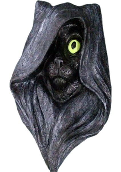 2 Gizemli Şapka Cat Figurine Heykeli Çim Gri Kırmızı Için Yaratıcı (Yurt Dışından) indirimleri