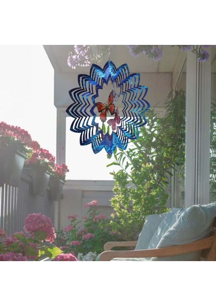 2x Paslanmaz Çelik 3D Rüzgar Spinner Içaçık Bahçe Balkon Süsleri (Yurt Dışından) indirimleri