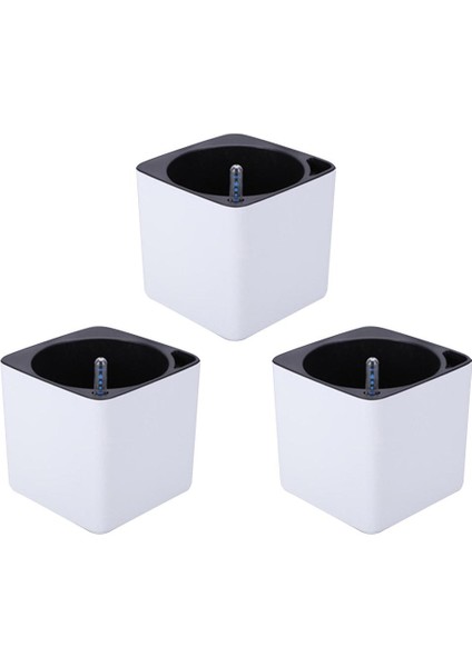 Set 3 Modern Plastik Kendi Kendine Sulayan Otlar Ekici Potu Su Seviyesi Göstergesi (Yurt Dışından)