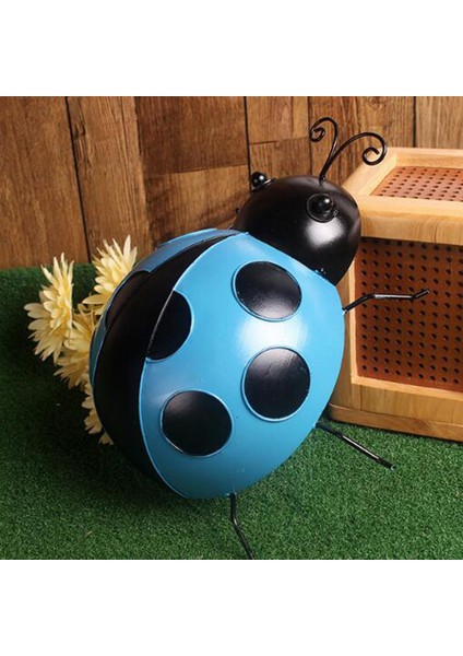 2 Mini Metal Ladybug Çit Askı Duvar Asılı Açık Bahçe DEKOR10CM (Yurt Dışından)