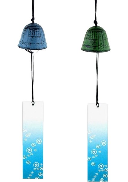 2 Temple Bell Japon Rüzgar Zil Ses Clapper Ev Bahçe Dekor (Yurt Dışından)