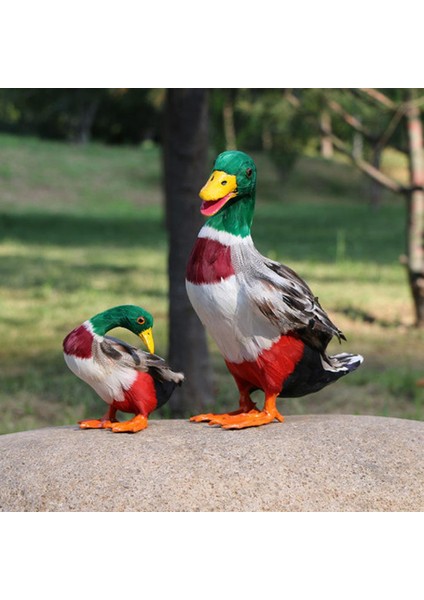 1 Çift Gerçekçi Mallard Ördek Süsleme Tuzağı Ev Bahçe Su Gölet Dekor (Yurt Dışından) fiyatları