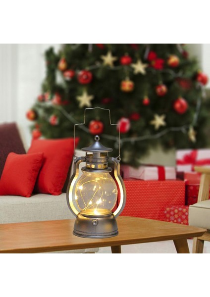 3xdecoratif Yağ Lambası Noel LED Fener Lambası Asma Fener Ev Için Gümüş 3 (Yurt Dışından) modelleri