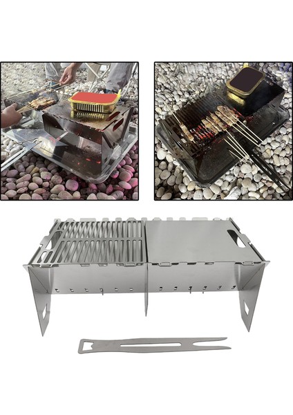 Taşınabilir Barbekü Izgara Kömürü Barbekü Izgarası Yemek Pişirme Yürüyüşü Sırt Çantası M (Yurt Dışından) indirimleri