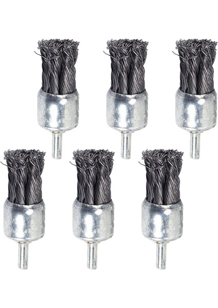 6 x Düğüm Kablosu Uç Fırça Pas Boyası Kalıp Öğütücü Veya Matkap Için 25 mm Için Çıkarma (Yurt Dışından)