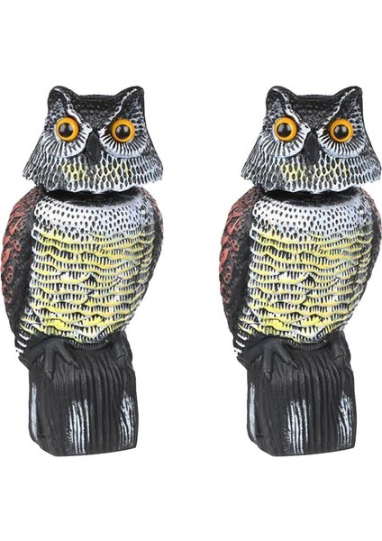 2 Plastik Baykuş Korkuluk Demet Bahçesi Açık Çim Bahçesi Kuşlar Haşere Korkusu (Yurt Dışından)