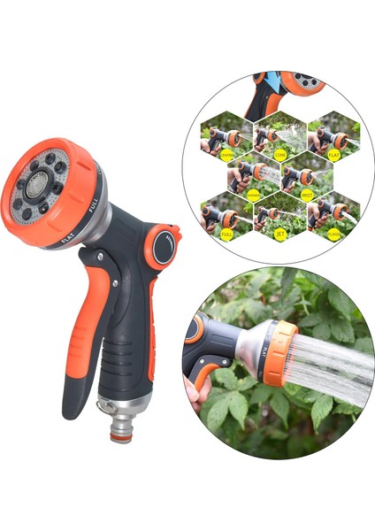 Çinko Alaşım Yüksek Basınçlı Bahçe Hortumu Nozul Püskürtücü Ağır Hizmet Sulama (Yurt Dışından) modelleri