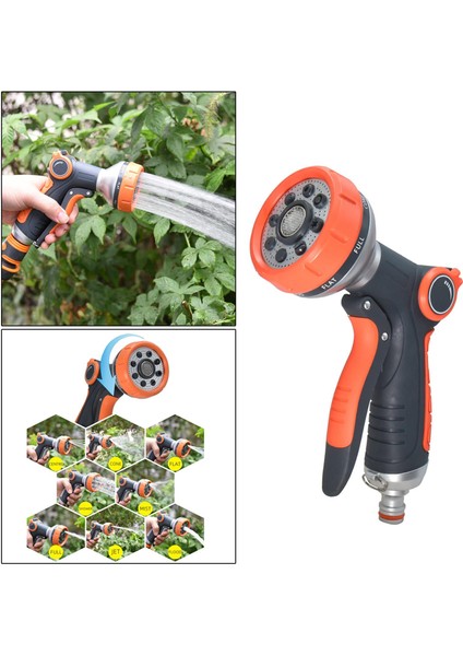 Çinko Alaşım Yüksek Basınçlı Bahçe Hortumu Nozul Püskürtücü Ağır Hizmet Sulama (Yurt Dışından) fırsatları