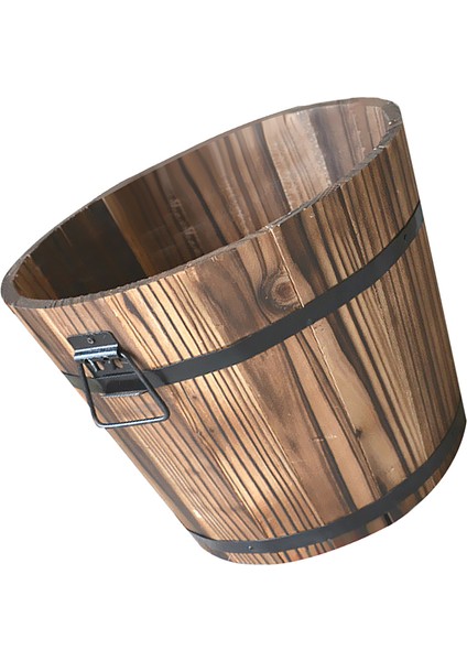 6 Ahşap Kova Etli Namlu Saksı Yuvarlak ve Altıgen Üst Bahçe Dekor (Yurt Dışından) fiyatları