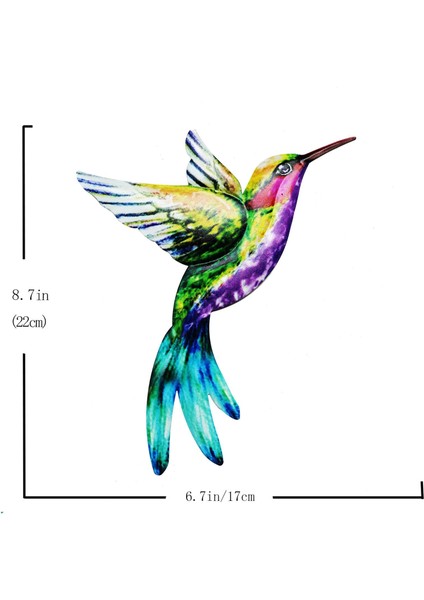 2x Asma Hummingbird Heykel Açık Veranda Yatak Odası Dekor (Yurt Dışından) fırsatları