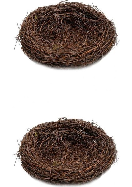 2x Kuş Yuvası Kuş Evi Küçük Kuşlar Yatak Yuvası Kafesleri Dekorasyon Süsleri (Yurt Dışından)