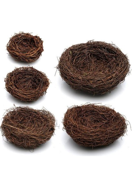 2x Kuş Yuvası Kuş Evi Küçük Kuşlar Yatak Yuvası Kafesleri Dekorasyon Süsleri (Yurt Dışından)