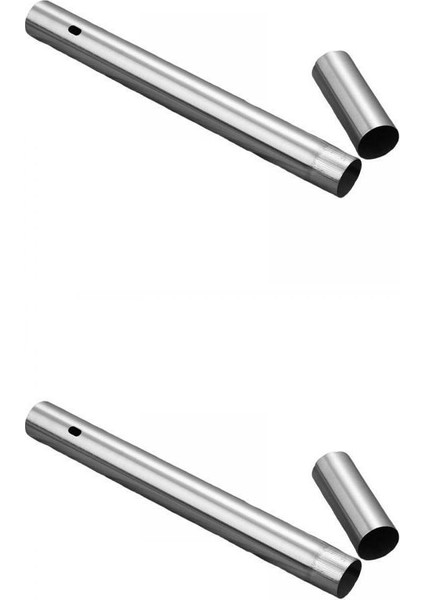 2 x Taşınabilir Kabob Skers Depolama Aracı Izgara Araçları Için Metal Yuvarlanma Pimi (Yurt Dışından)