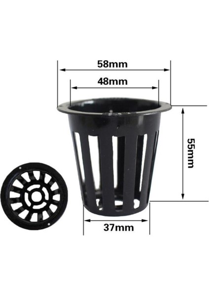 20 Plastik Gölet Bitki Sepet Akvaryum Aquatic Su Çim Yetiştirme D+E (Yurt Dışından) fırsatları