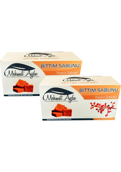 Mehmet Aydın Bitkisel Sabunlar Bıttım Sabunu 480 gr x2 ve Derma Naturel Lif