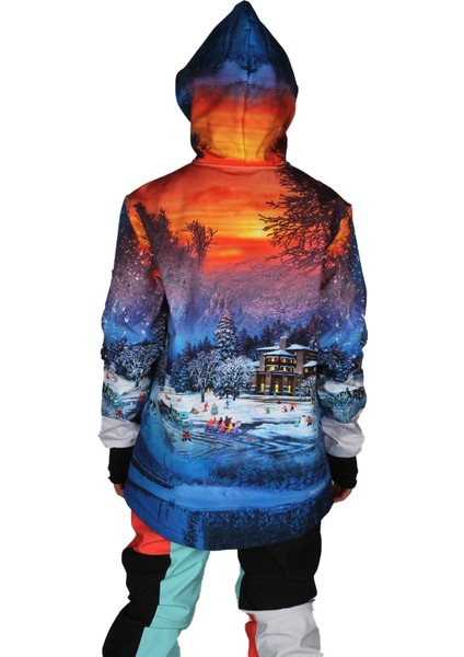 Snowy Night Kadın Kayak Montu, Snowsea SS7815 Su ve Rüzgar Geçirmez Snowboard Montu