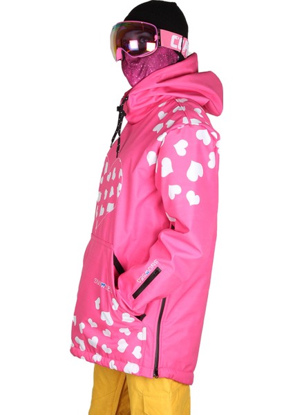 Pink Heart Kadın Snowboard Montu / Snowsea SS7816