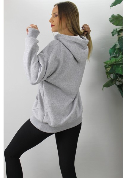 Üç Iplik Kapşonlu Sweat Gri - 2410.2022 fırsatları