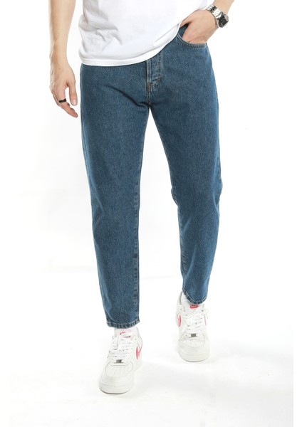 The Trend Man Koyu Boyfriend Jeans Pantolon