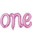 One - Pembe Folyo Balon 40CM 1