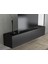 Wood'n Love Toprak 150 cm Duvara Monte Tv Ünitesi - Siyah / Siyah 4