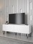 Emir 150 cm Metal Ayaklı Tv Ünitesi - Beyaz / Siyah 1
