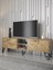 Wood'n Love Sofia 180 cm Metal Ayaklı Tv Ünitesi - Atlantik Çam / Siyah 1