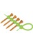 Kauçuk Golf Tees Tutucu Klipsi 4pcs Ahşap Golf Tees Yeşil 2