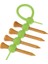 Kauçuk Golf Tees Tutucu Klipsi 4pcs Ahşap Golf Tees Yeşil 4