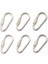 6pcs Çelik Vida Kilitleme Karabiner Anahtar Toka D Şekil Yürüyüş Tırmanma (Yurt Dışından) 1